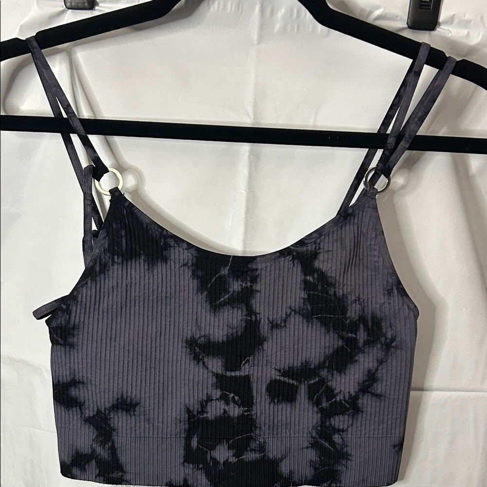 Bombshell bralette EUC Black Tie-Dye Women's size L/XL